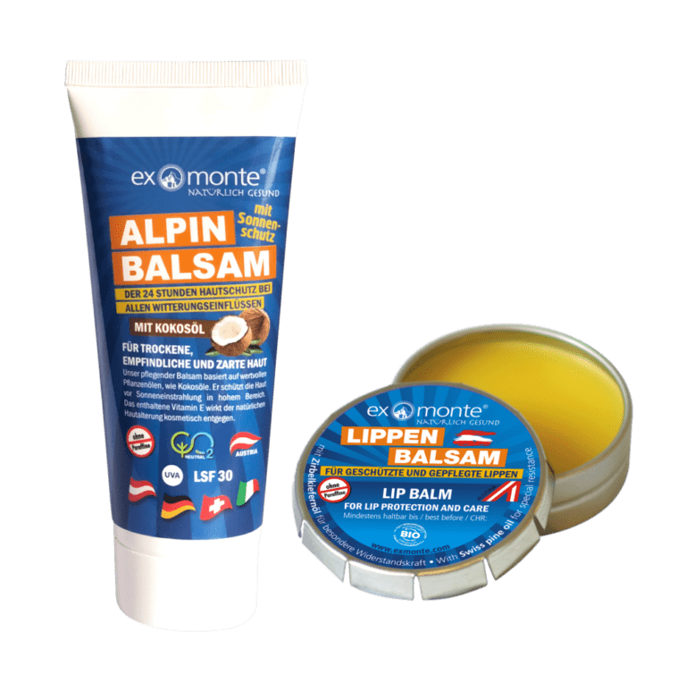 Alpin Balsam mit LSF 30 und Lippenbalsam von Exmonte (Alpin-Set)