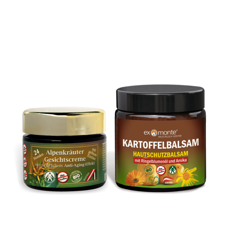 Gesichtscreme und Kartoffelbalsam von Exmonte (Hautpflege-Set)