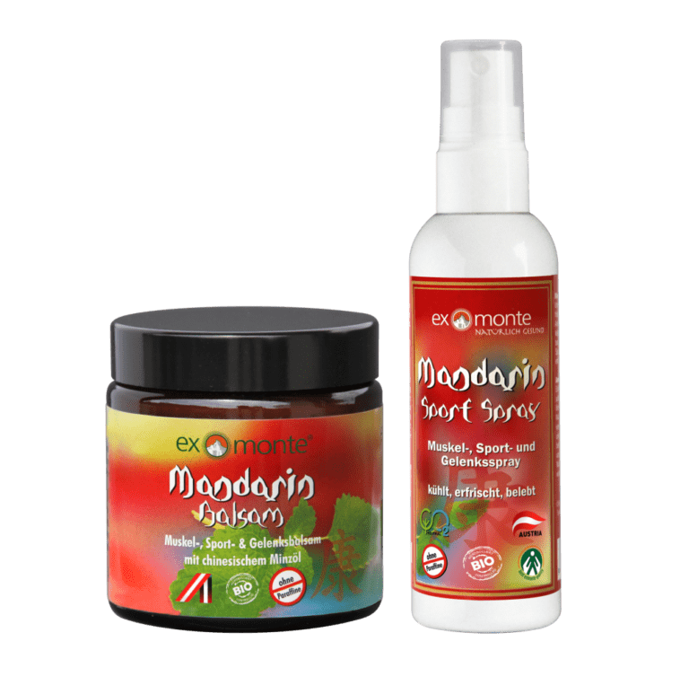 Mandarin Balsam und Mandarin Sport Spray von Exmonte (Sportler-Set)